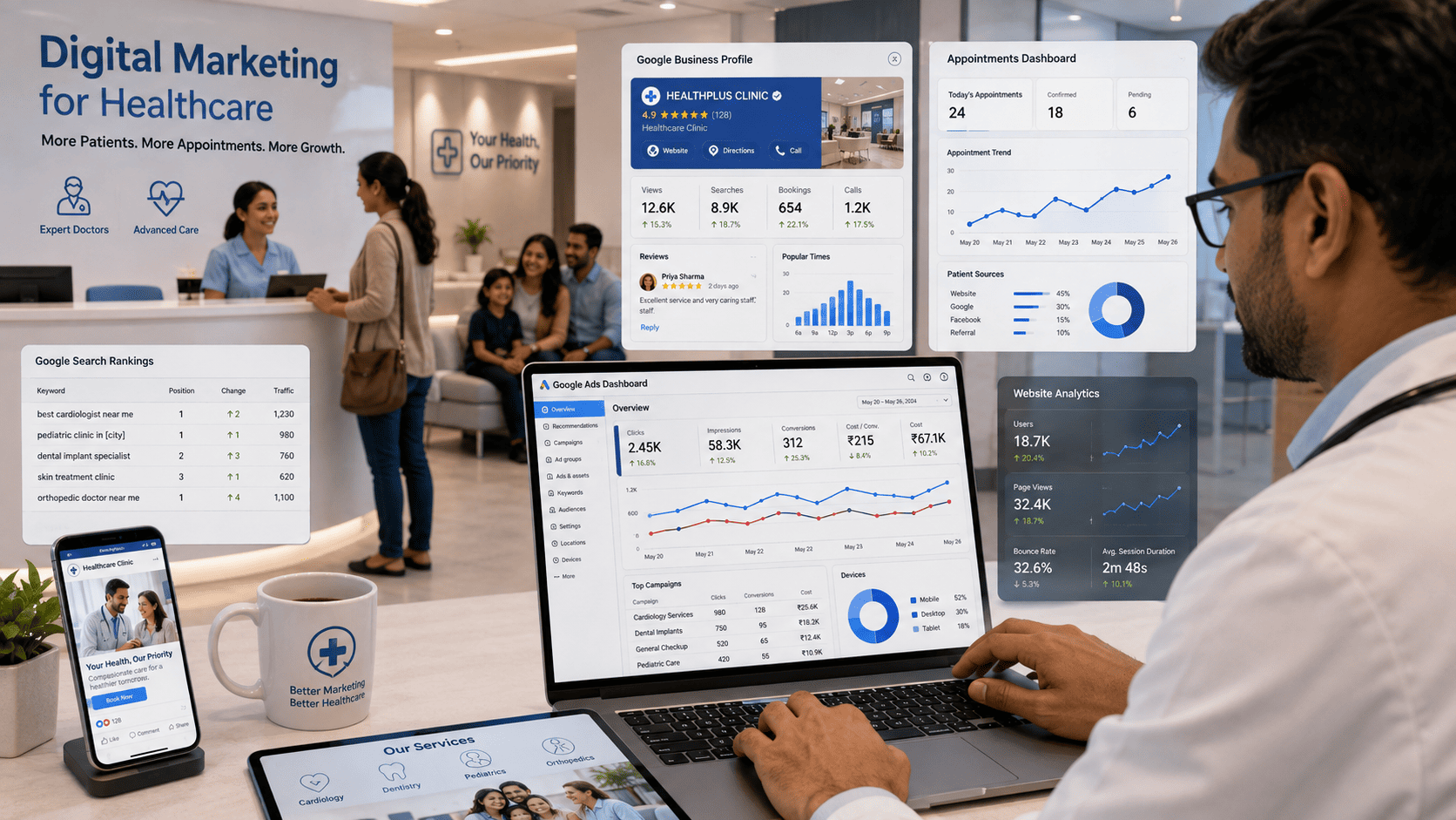 Digital Marketing for Doctors in 2026: Complete Guide to Attract More Patients & Grow Your Medical Practice